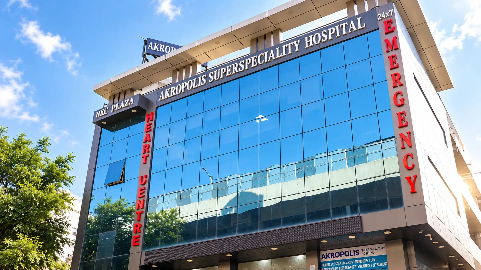 Akropolis Super Speciality Hospital building in Gurugram